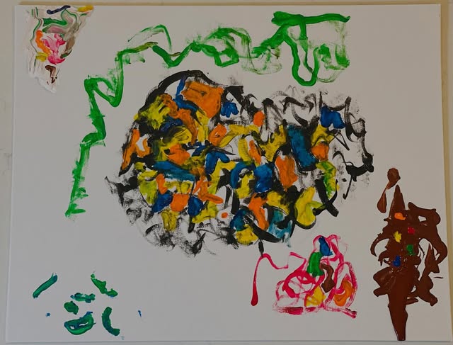 Moby dick, an abstract painting by Kevin Bartley
