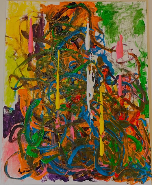 Vendetta, an abstract painting by Kevin Bartley