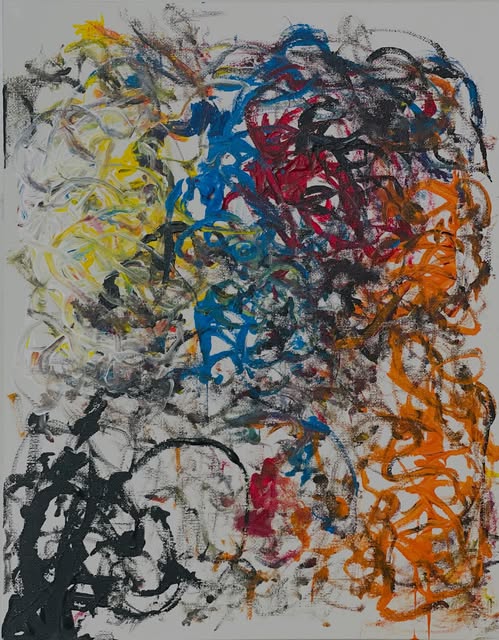 Soda voter, an abstract acrylic painting by Kevin Bartley