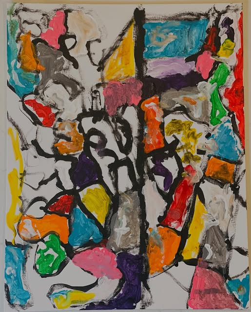 Dazed yipper, an abstract painting by Kevin Bartley