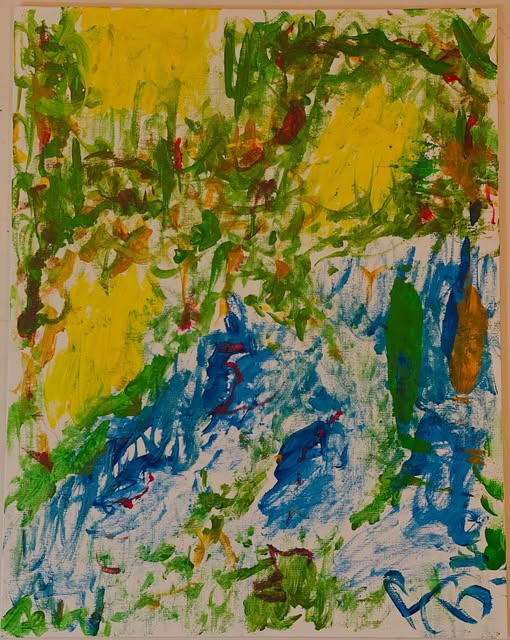 Estuary, an abstract painting by Kevin Bartley