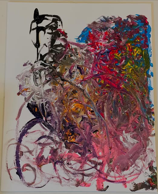 Guest, an abstract painting by Kevin Bartley