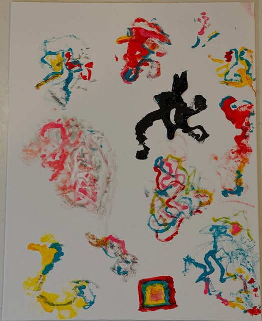 Sock Hop, an abstract painting by Kevin Bartley