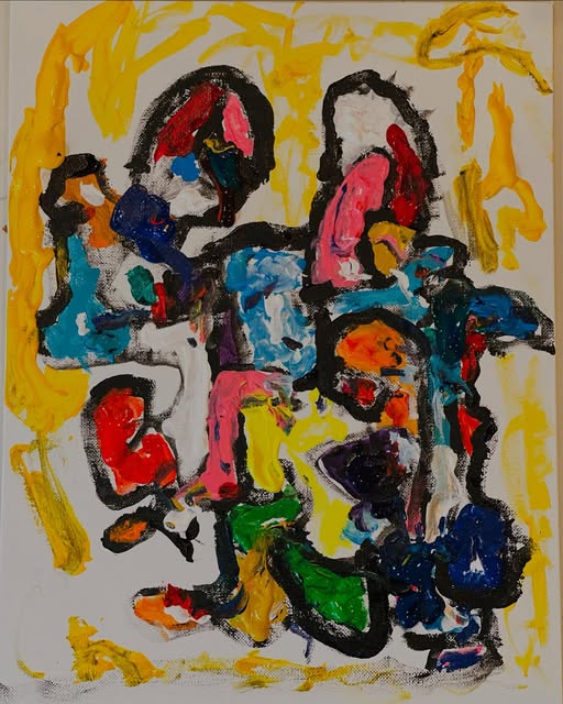 Freakshow, an abstract painting by Kevin Bartley